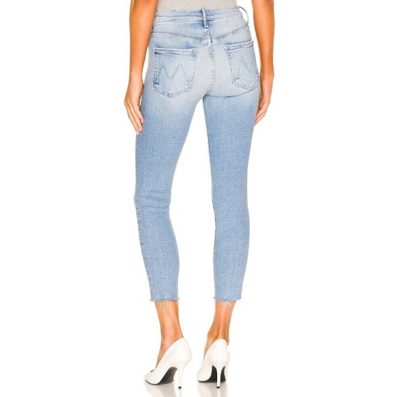MOTHER Denim The Stunner Ankle Fray in California Cruiser High Rise Skinny 23 - Picture 5 of 12
